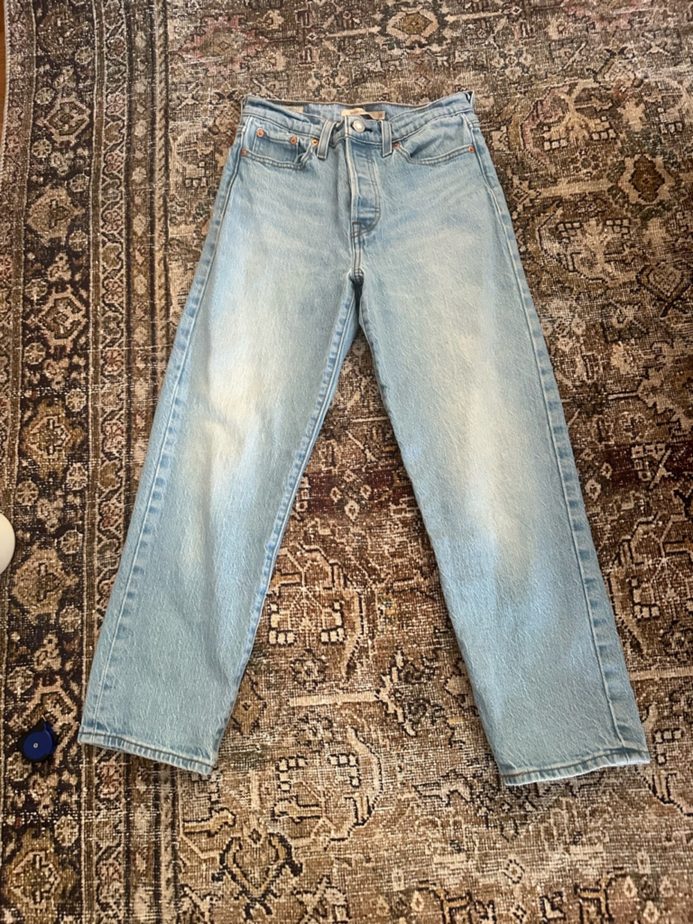 Levi's Light Blue Wedgie Straight Jeans